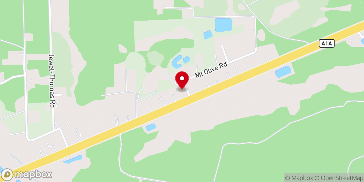 Map showing location of Liberty Baptist Church