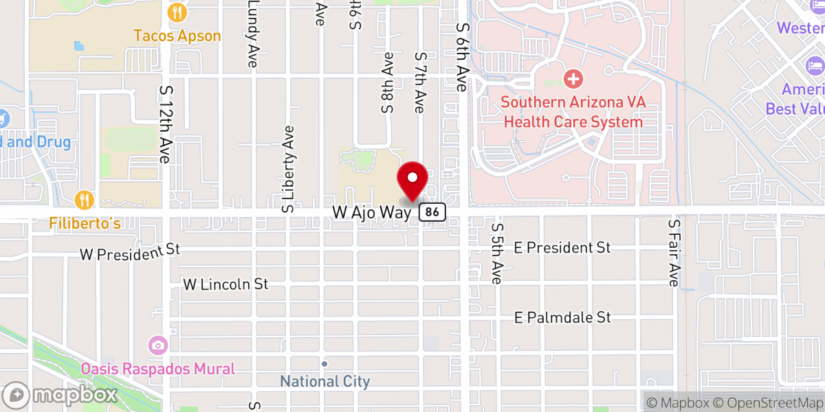 Map showing location of Church of God