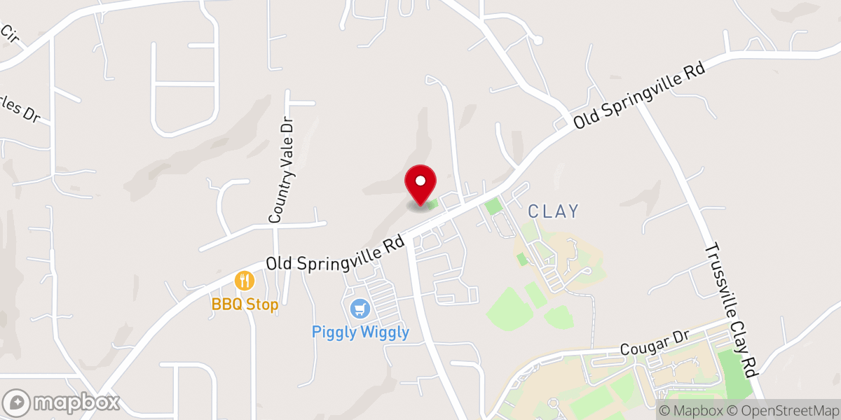 Map showing location of The Cross at Clay