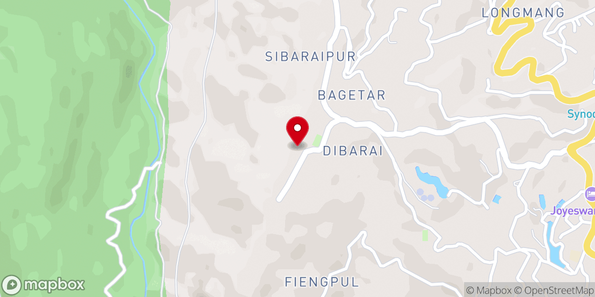 Map showing location of Presbyterian Church of India Fiangpui