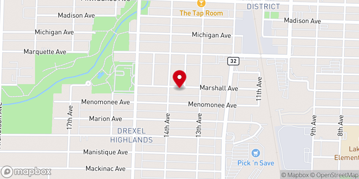 Map showing location of First Methodist Church