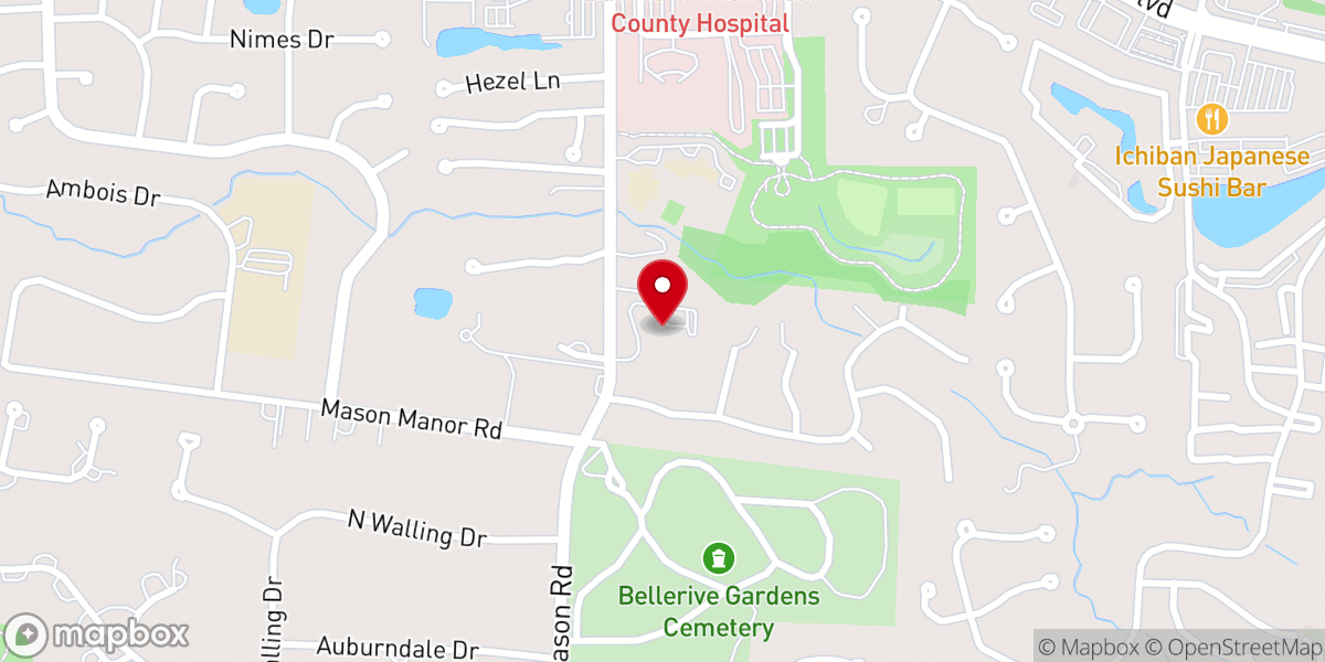 Map showing location of St Timothy's Episcopal Church