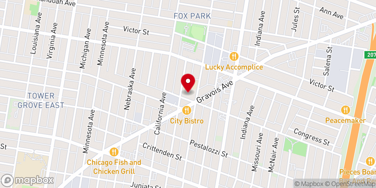 Map showing location of Oratory of St. Francis de Sales