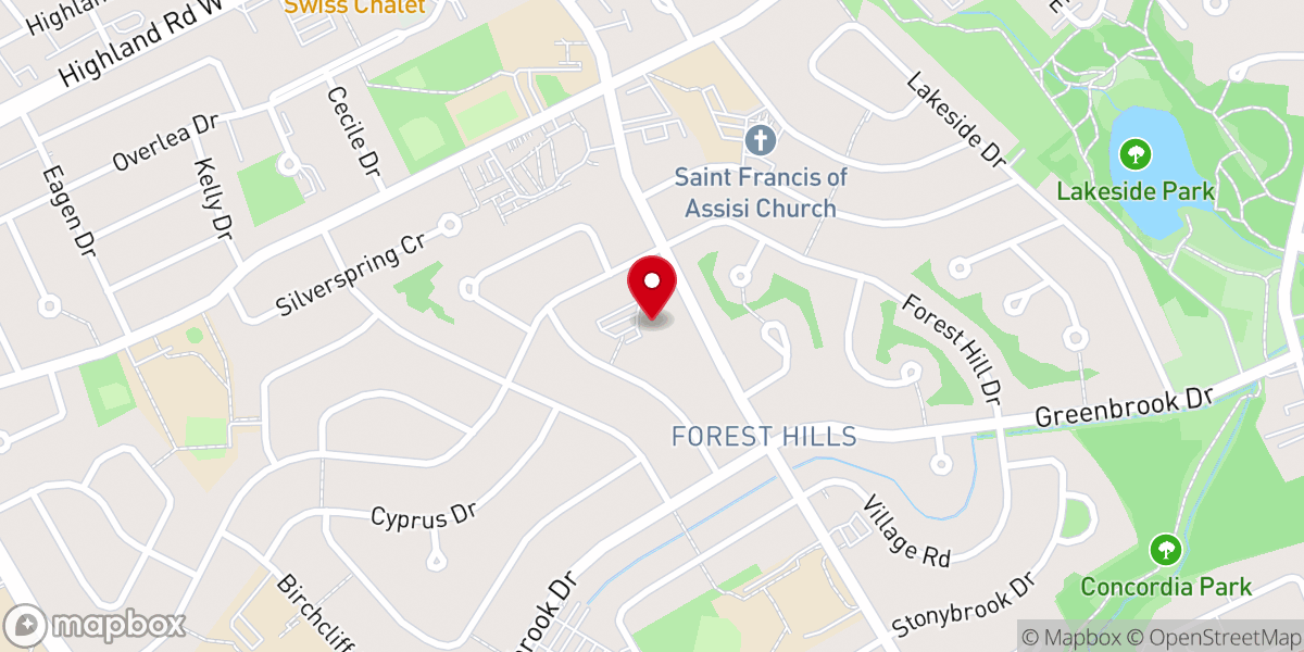 Map showing location of St Mary's Malankara Orthodox Syrian Church