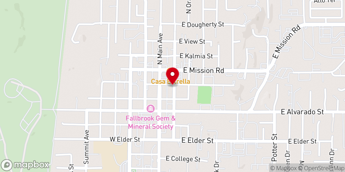 Map showing location of Fallbrook House of Prayer
