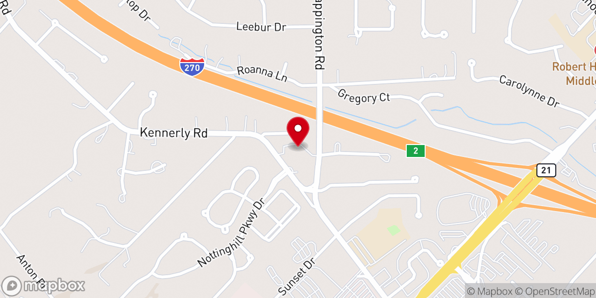 Map showing location of Martin Luther Evangelical Lutheran Church (WELS)