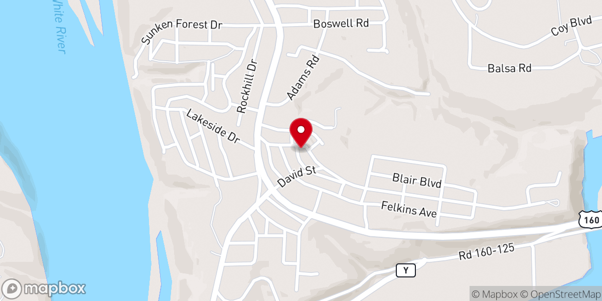 Map showing location of Church of the Redeemed