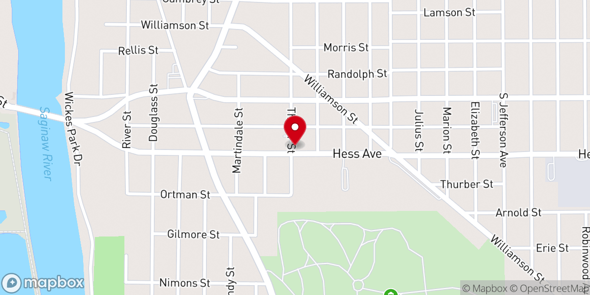 Map showing location of New Beginnings Ministries Outreach
