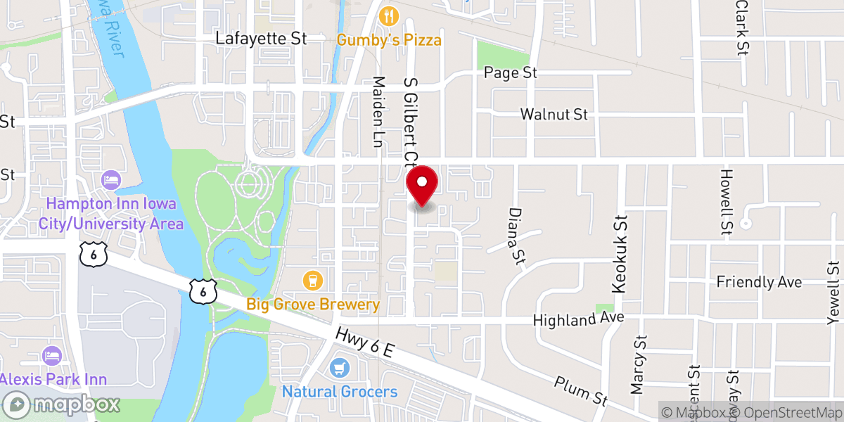 Map showing location of The Salvation Army of Johnson County
