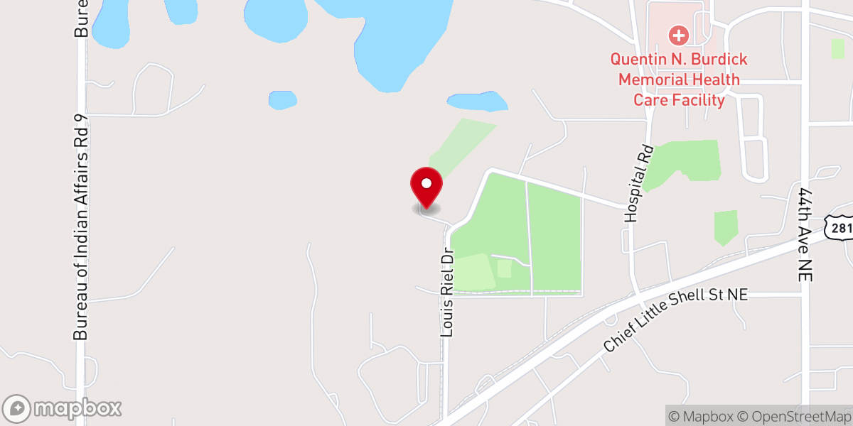 Map showing location of St. Ann's youth center