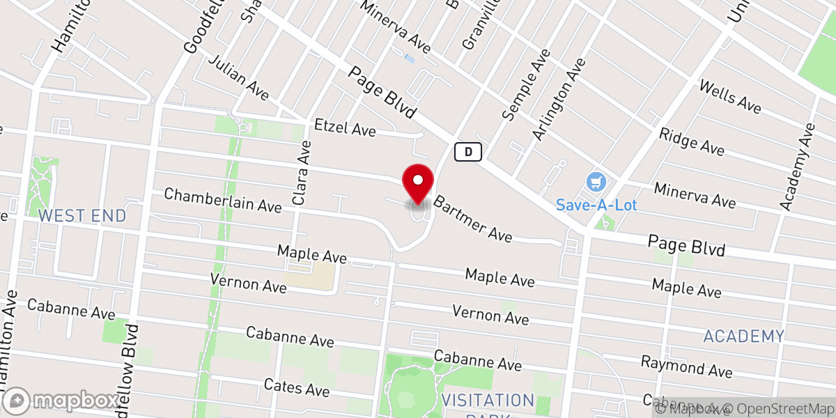Map showing location of Union Memorial United Methodist Church