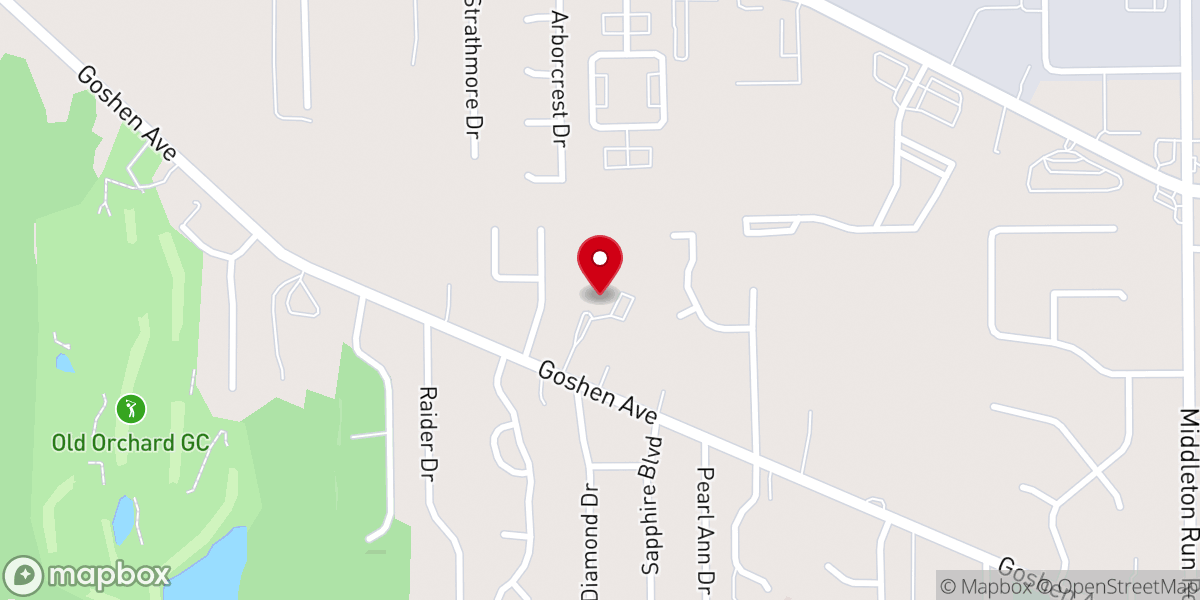 Map showing location of First Brethren Church