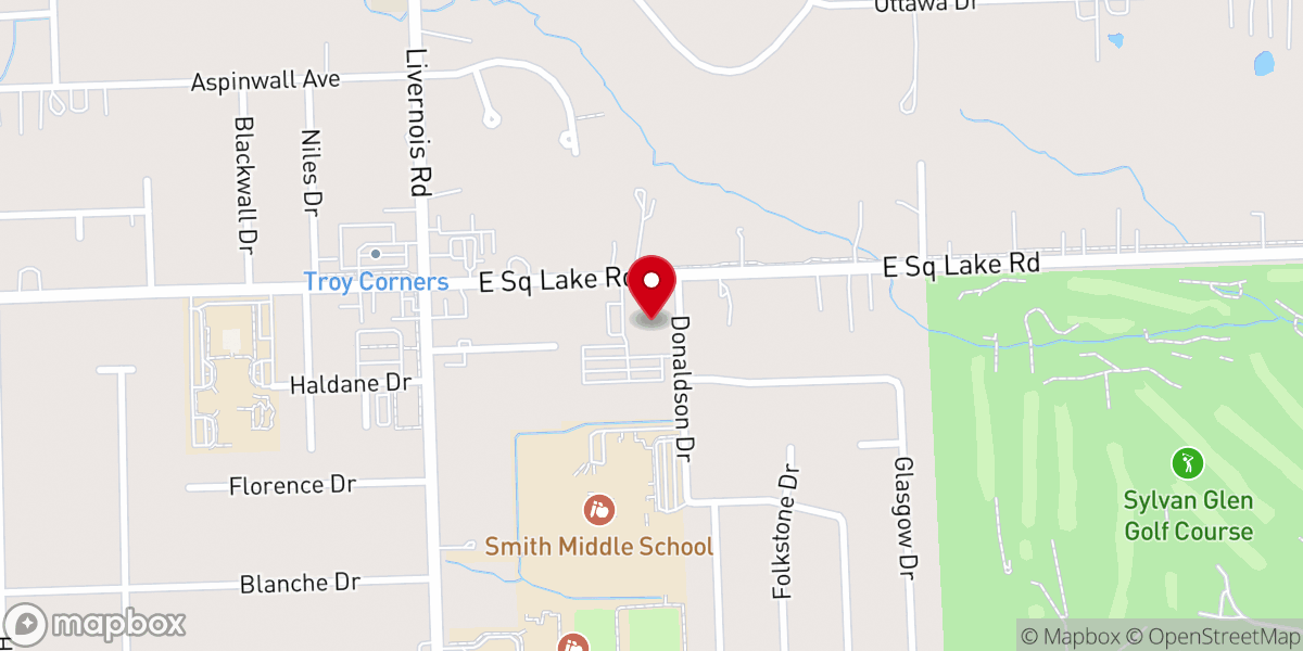 Map showing location of St Elizabeth Ann Seton Church