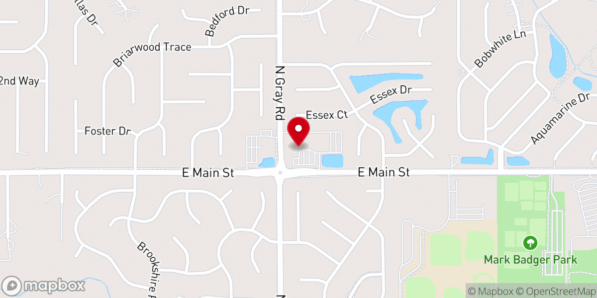 Map showing location of Cornerstone Lutheran Church Carmel