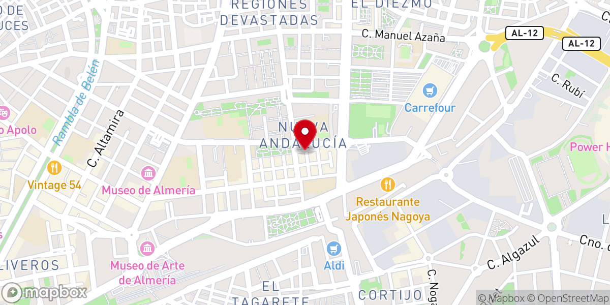 Map showing location of Casa Hermandad del Resucitado