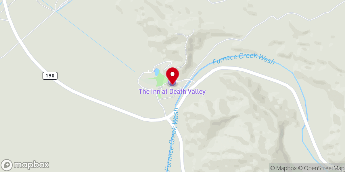 Map showing location of The Inn at Death Valley