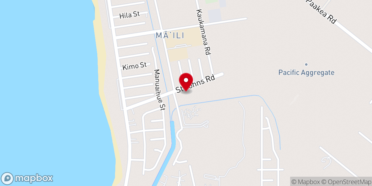 Map showing location of St. John the Baptist Episcopal Church