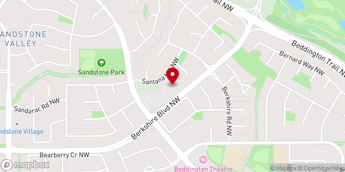 Map showing location of Ascension Catholic Parish