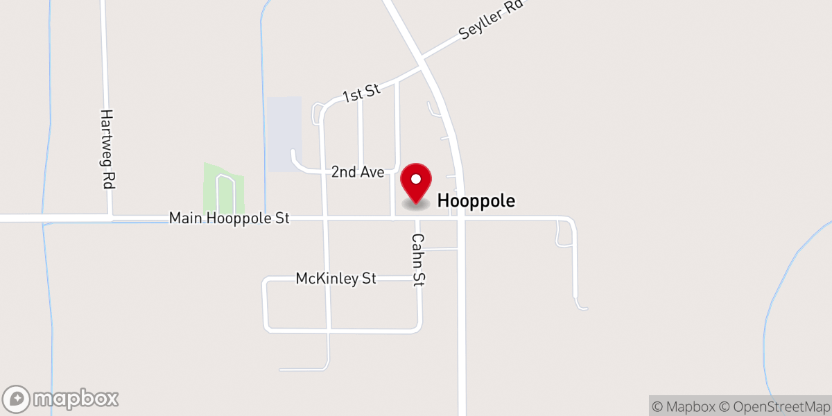 Map showing location of Calvary Evangelical Congregational Church