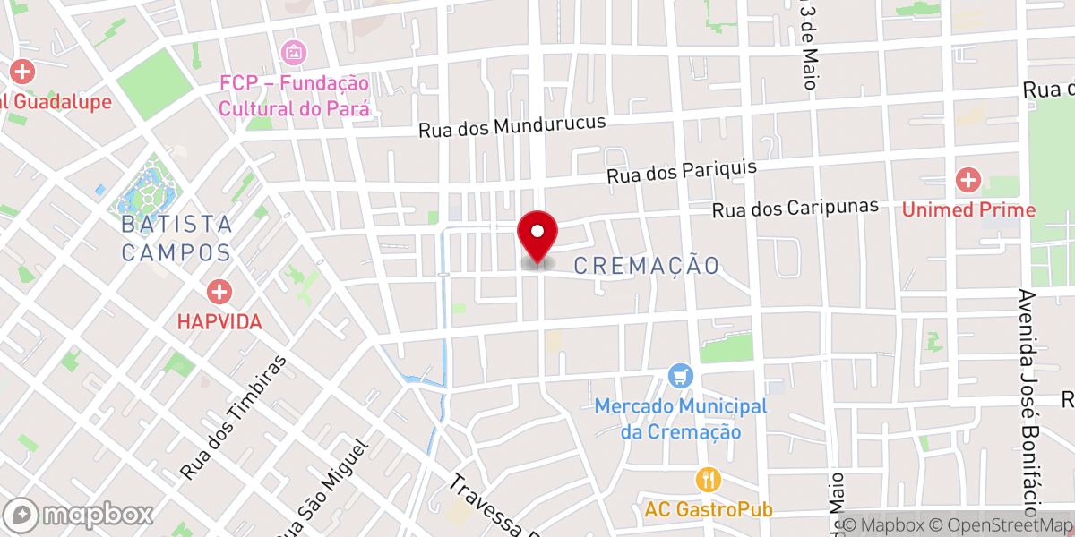 Map showing location of Igreja Pentecostal Missionária do Poder de Deus