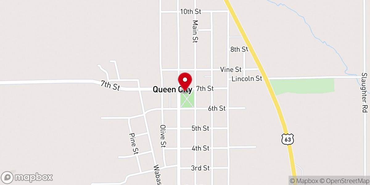 Map showing location of Queen City Community Building