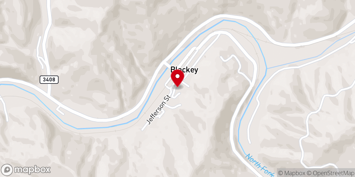 Map showing location of Doermann Memorial Presbyterian Church