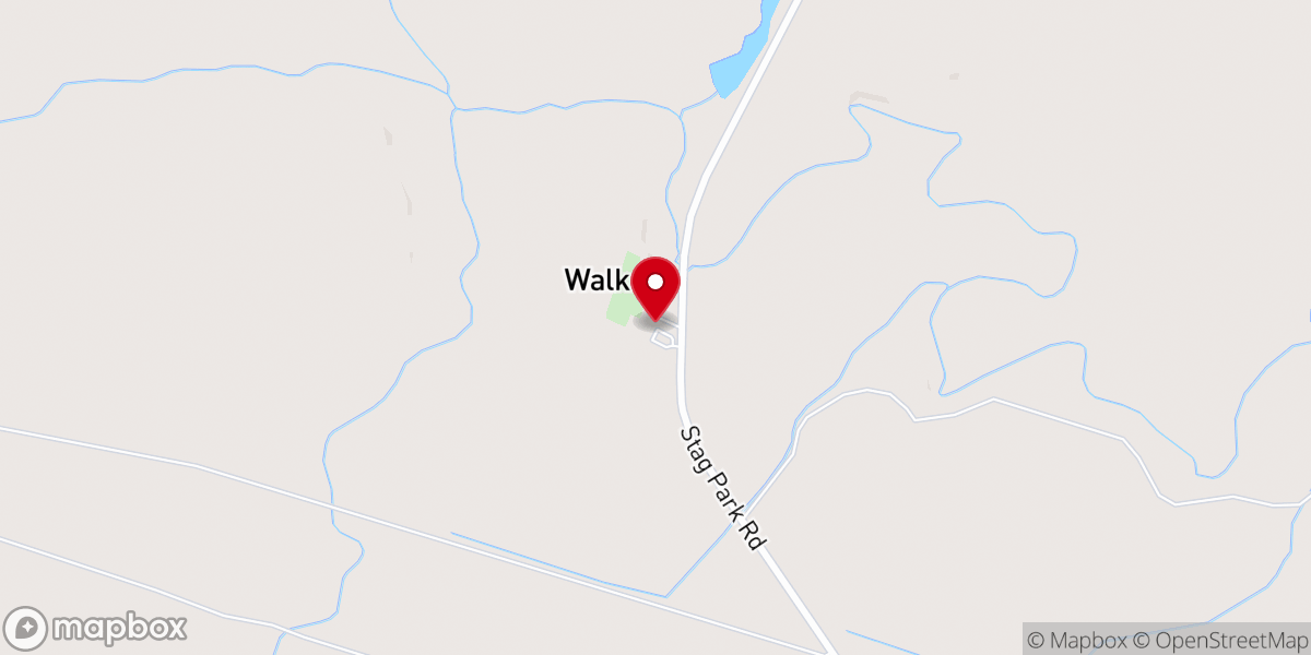Map showing location of Jordan's Chapel United Methodist Church
