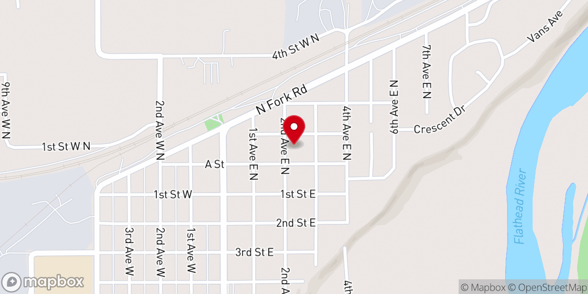 Map showing location of North Valley Seventh-Day Adventist Church