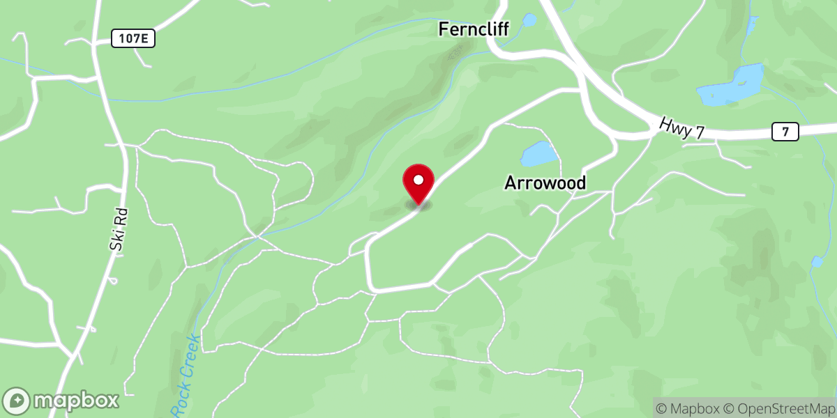 Map showing location of Highlands Camp & Retreat Center