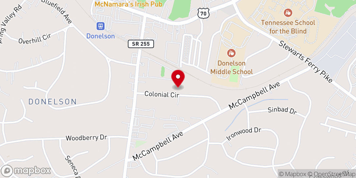 Map showing location of Ten Commandments Project