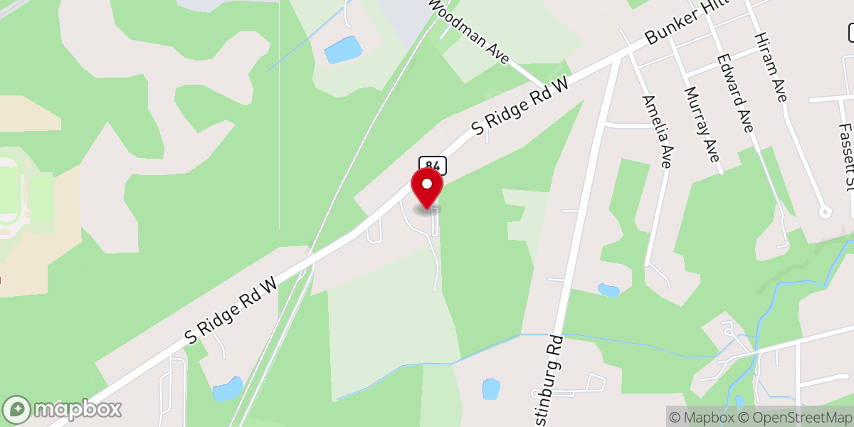 Map showing location of The Ridge Nazarene Church