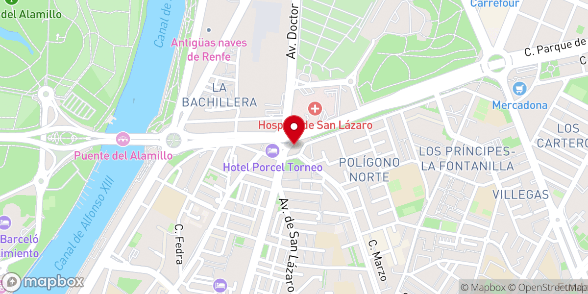 Map showing location of La Iglesia de Jesucristo de los Santos de los Últimos Días