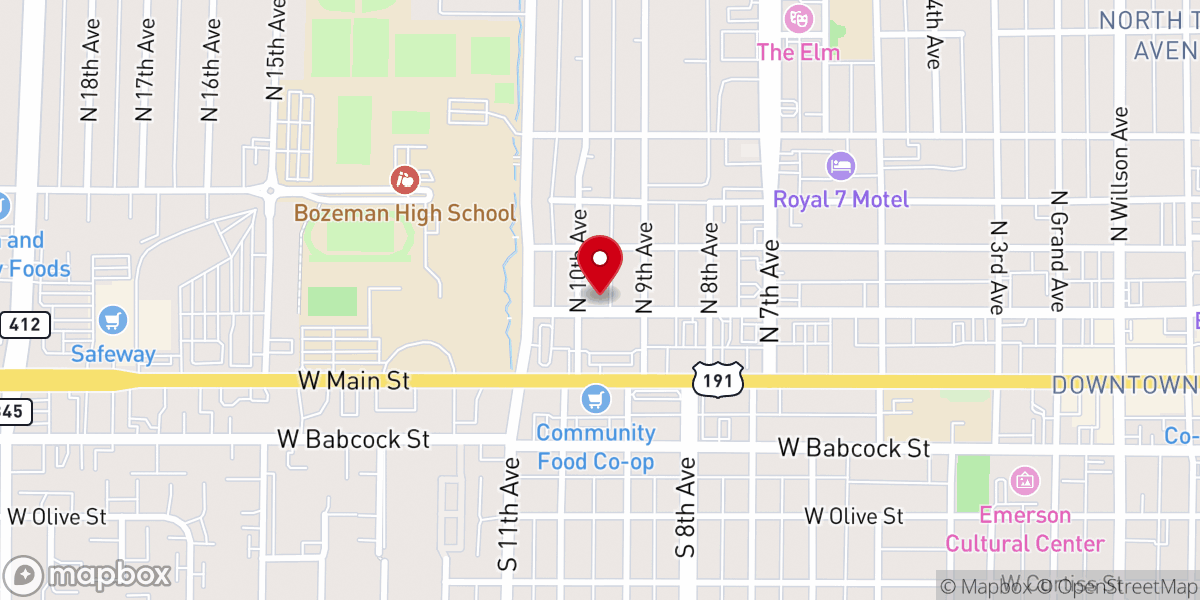 Map showing location of Summit Church Assemblies of God
