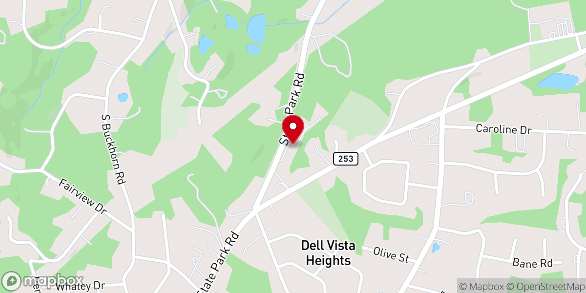 Map showing location of Greenville Christian Fellowship