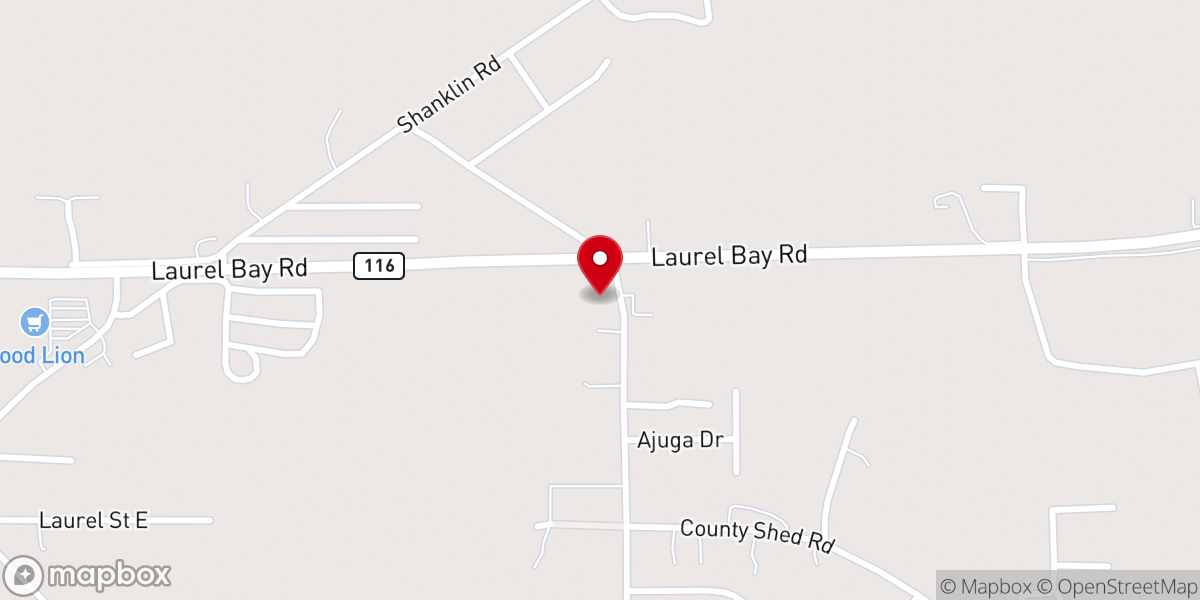 Map showing location of Word of Faith Outreach Ministry