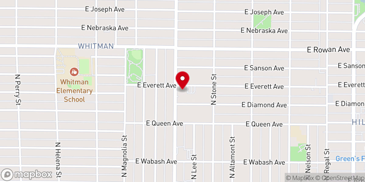 Map showing location of Fellowship Church of God