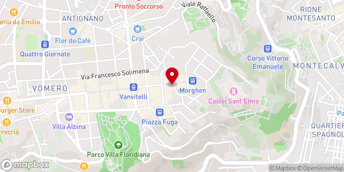 Map showing location of Chiesa del Sacro Cuore dei Salesiani