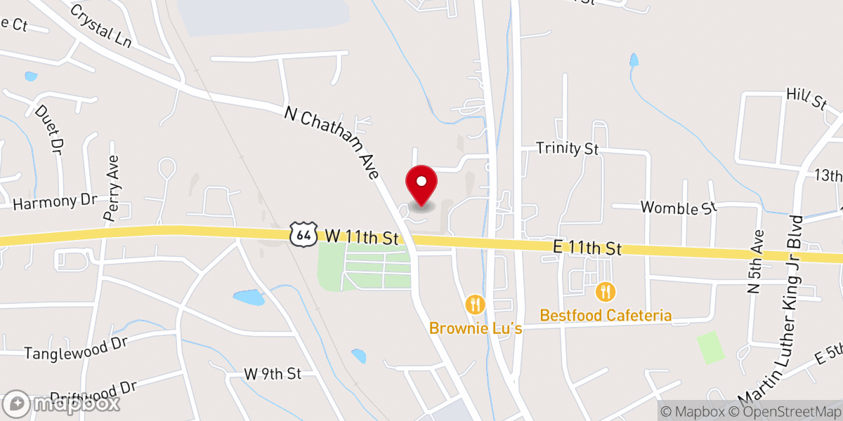 Map showing location of West End Global Methodist Church