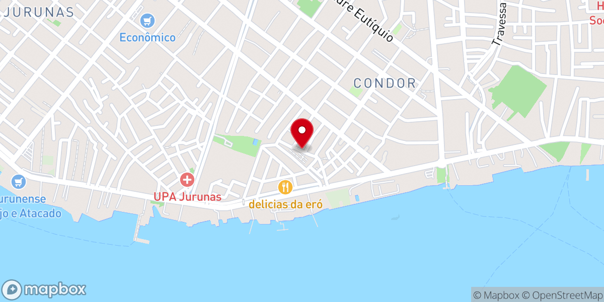 Map showing location of Primeira igreja Batista da Condor