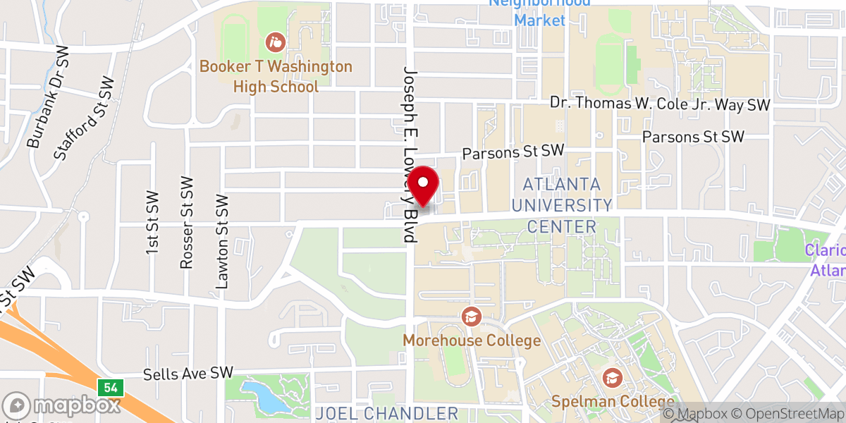 Map showing location of Mt Moriah Baptist Church