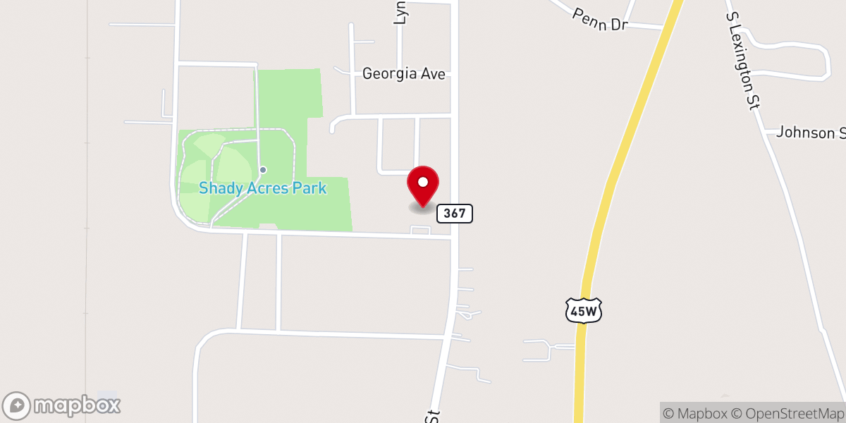 Map showing location of Trenton Church of Christ