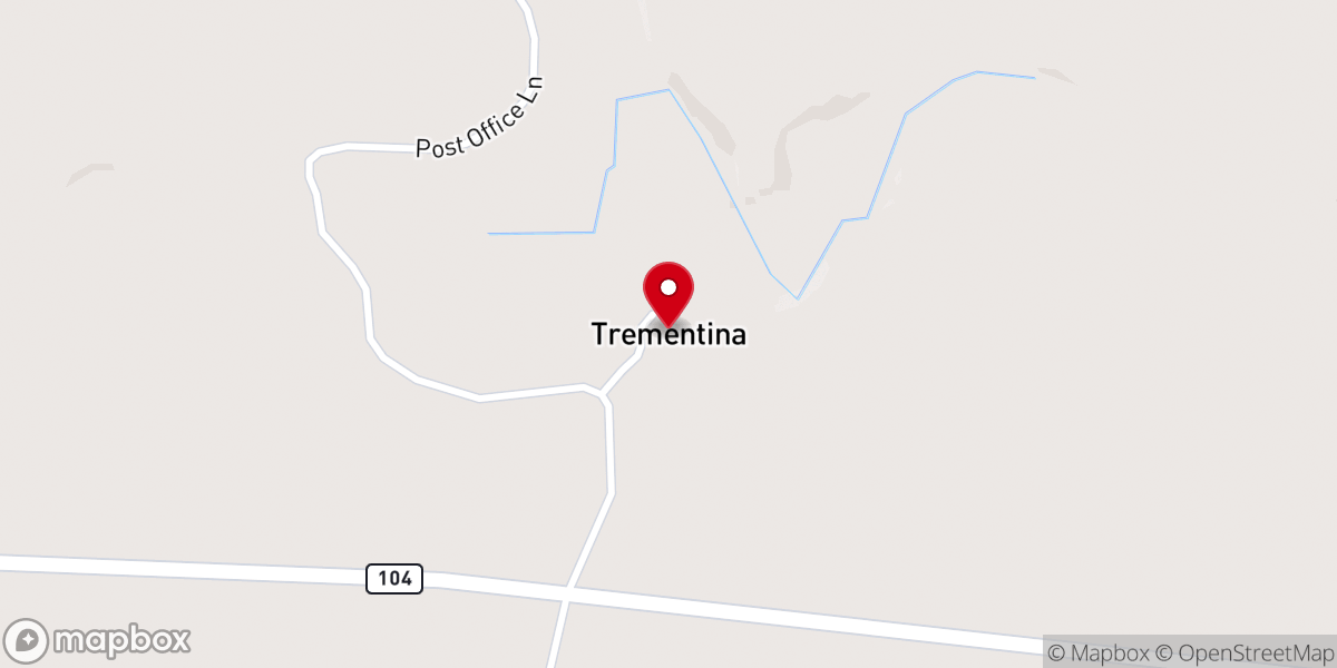 Map showing location of Trementina