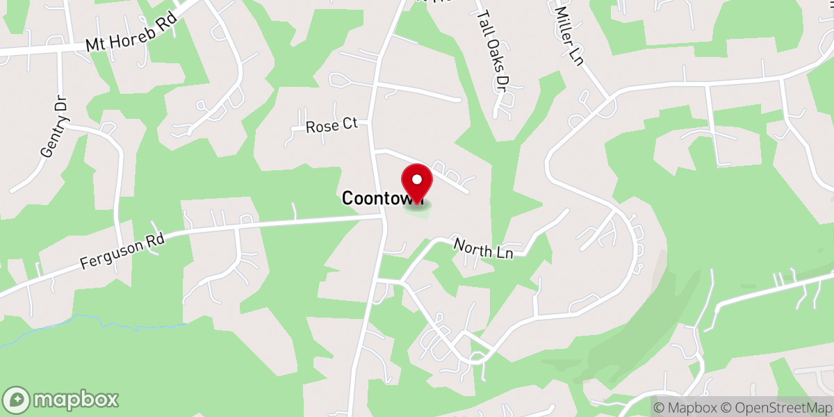 Map showing location of Trinity United Church
