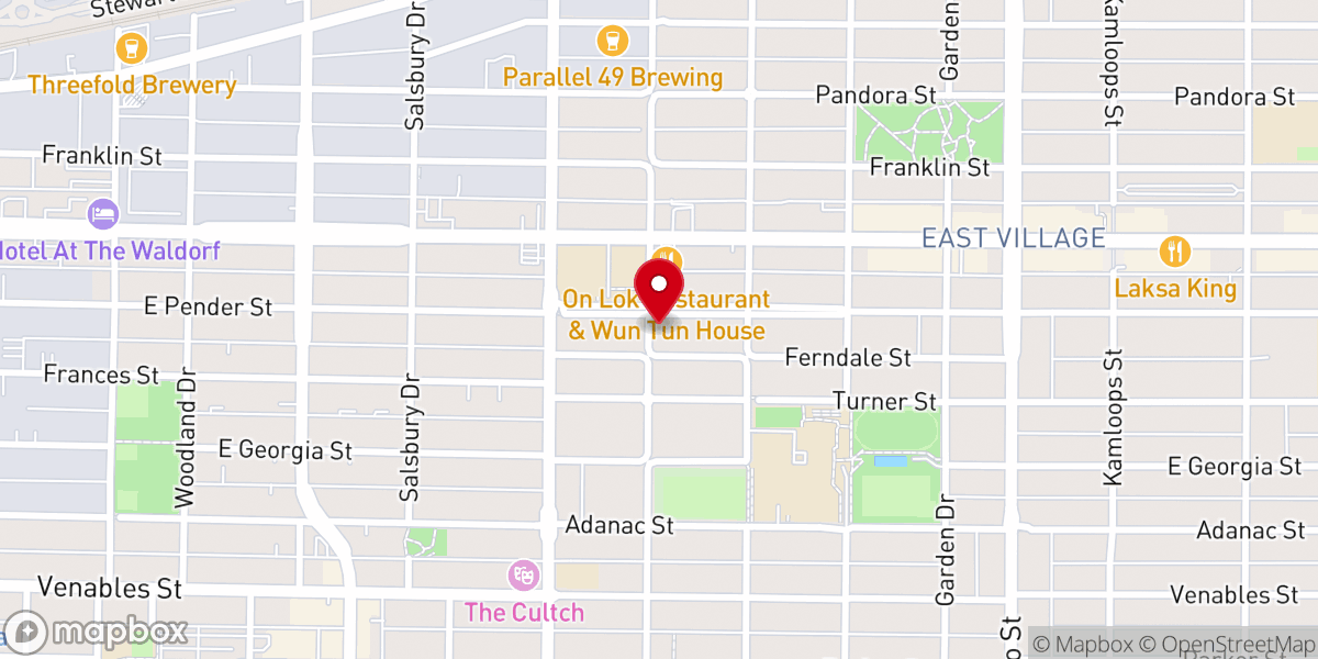 Map showing location of Yanviriya Temple Buddhist Society