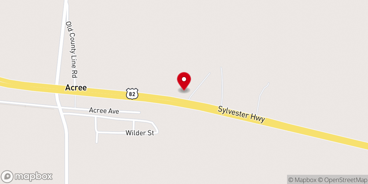 Map showing location of Solid Rock Church