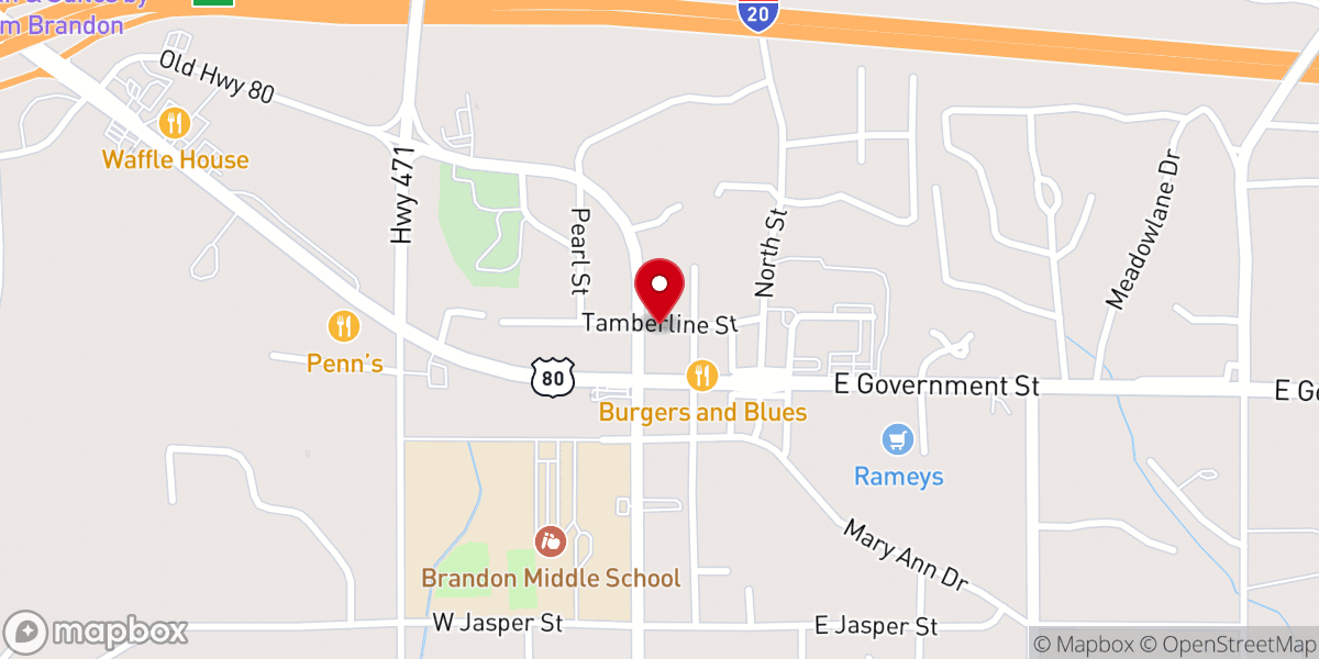 Map showing location of St Luke's Episcopal Church AA