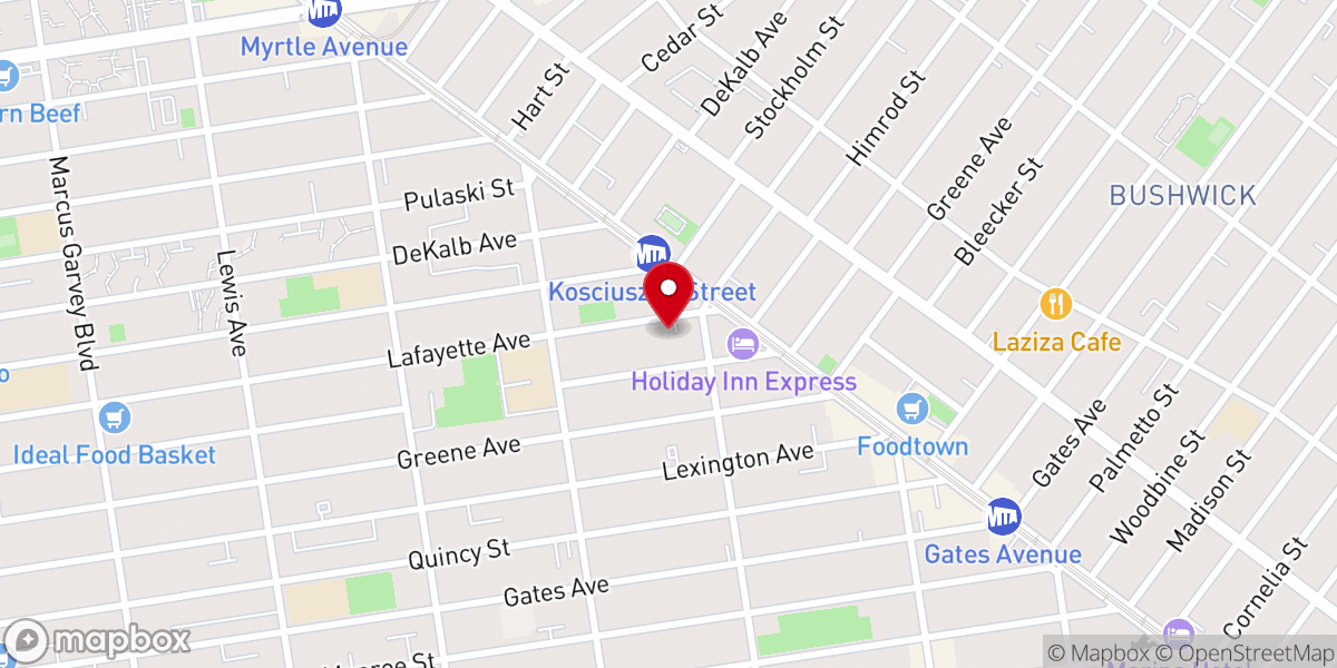 Map showing location of Rugged Cross Baptist Church