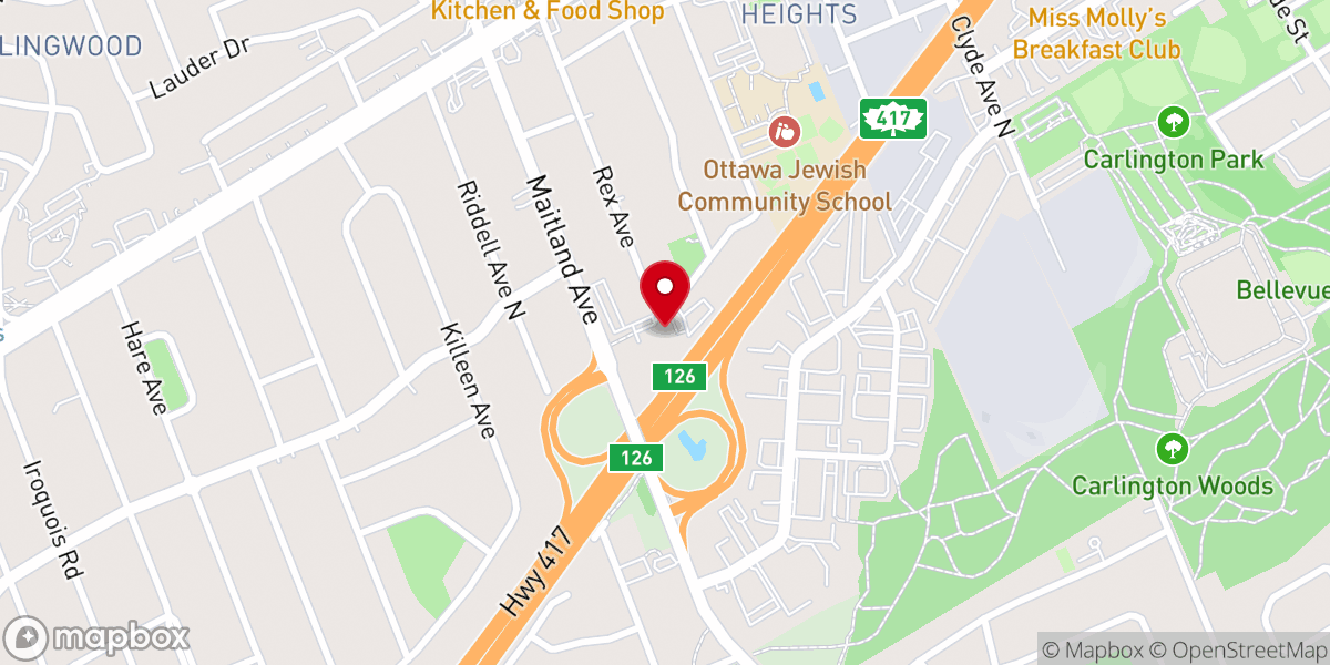Map showing location of St. Basil's Church