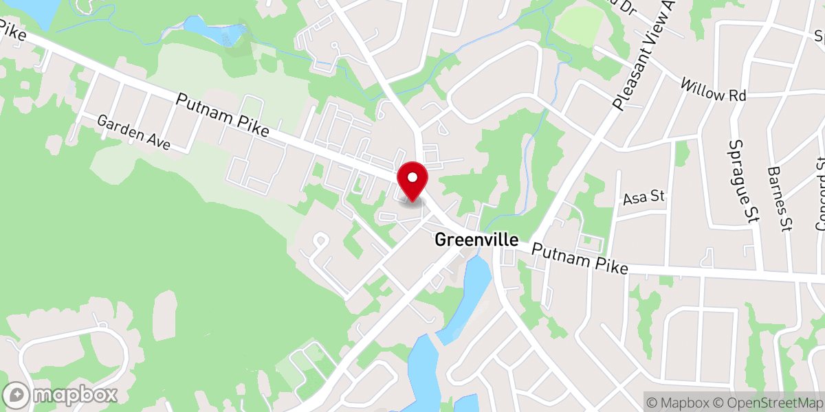 Map showing location of Greenville Baptist Church