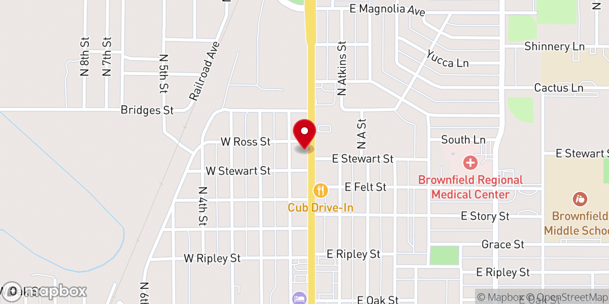 Map showing location of Taqueria Jesus Maria
